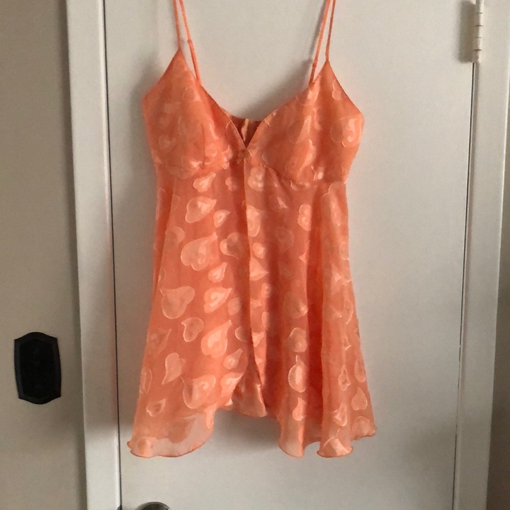 Victoria's Secret Orange Heart Babydoll